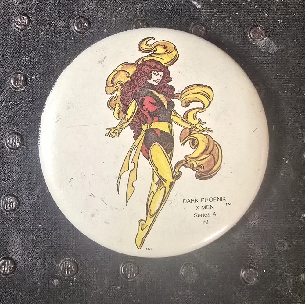 1984 vintage X-Men Dark Phoenix Series A Button